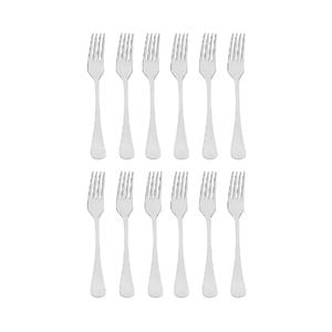 Tablekraft Elite Stainless Steel Dessert Forks - Set 12