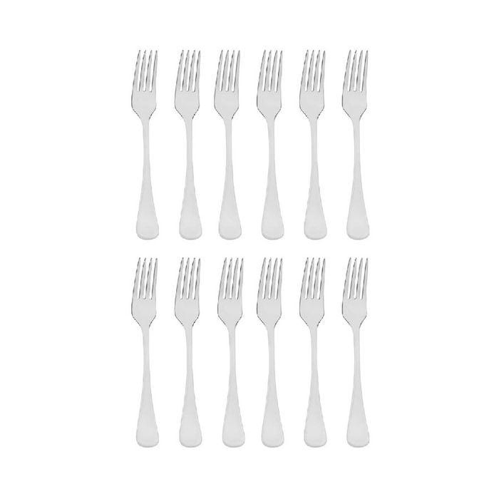 Tablekraft Elite Stainless Steel Dessert Forks - Set 12