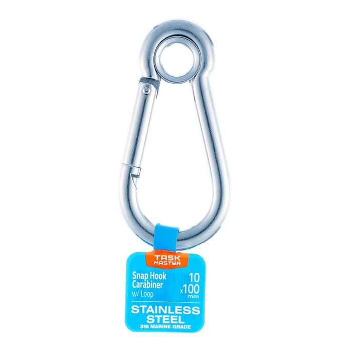 Taskmaster 10 x 100mm 316 Stainless Steel Snap Hook Lock