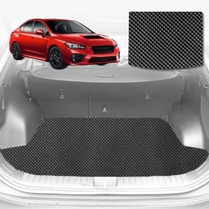 6D Diamond Car Boot Mat for Subaru WRX (Auto/Manual)2014-2021-Cargo Mat-Black-Outback GT