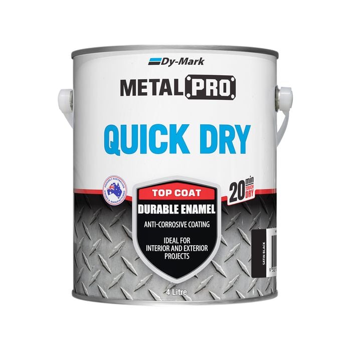 Dy-Mark 4L Black Satin MetalPro Quick Dry - 4L