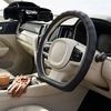 Australian Goose Steering Wheel Cover for Audi A6 S6 RS6 2004 - 2011 (C6) D-shape Black