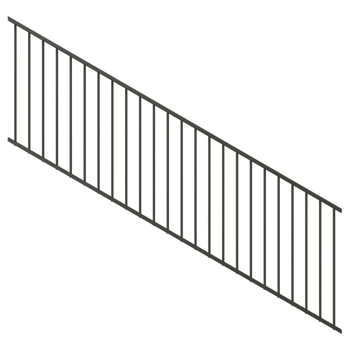 ProtectorAl 1201-2400 x 900mm Woodland Grey Raked Up to 15º Flat Top Garden Fence Panel