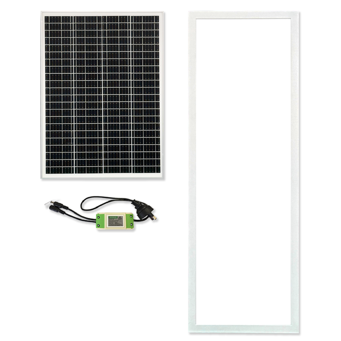 EzyLite 1200 x 400mm Rectangle HYBRID SolarLight Easy DIY Flush Mount Skylight Alternative with Bonus Driver