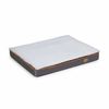 P&P Grey And Orange 2XL Plush Dog Bed With Waterproof Zipper Cover