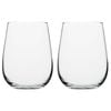 2x 6pc Porto Harvest Soda Lime Glass Stemless Wine Glasses Set 430ml Clear