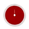 Catzon Red Christmas Tree Skirt 48inch Flocking Xmas Tree Mat