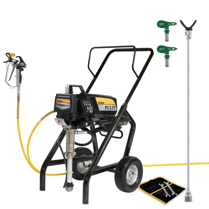 Wagner ProSpray 3.31 Paint Sprayer Highboy Plus - Includes 24" Spray Tip Extension Pole and 2 HEA Tips 621