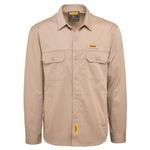 DEWALT Khaki Granite Long Sleeve Button Up Shirt Size  L