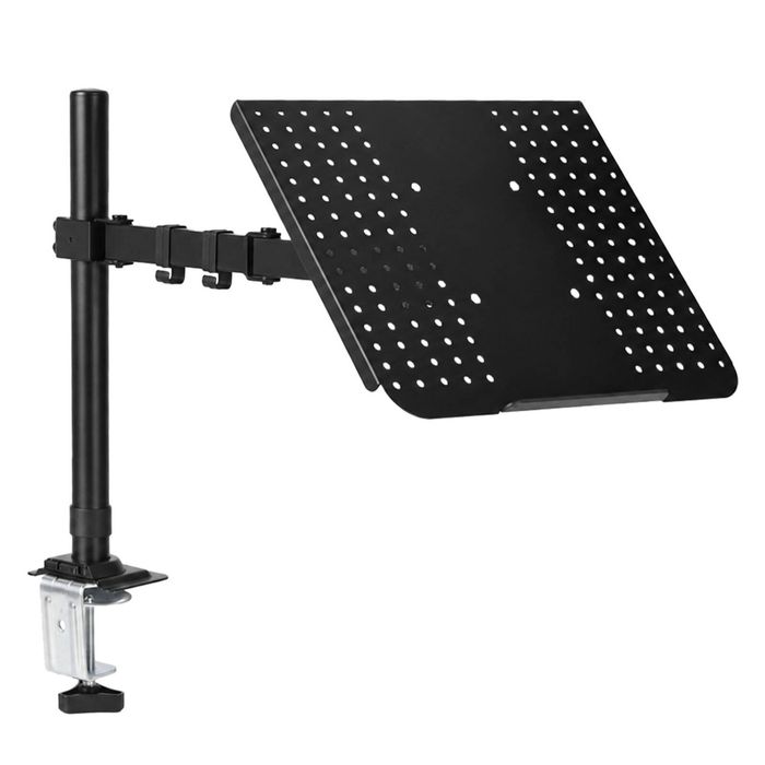 Levede Single Monitor Arm Desk Mount for 13-32 Inch Height Adjustable Black