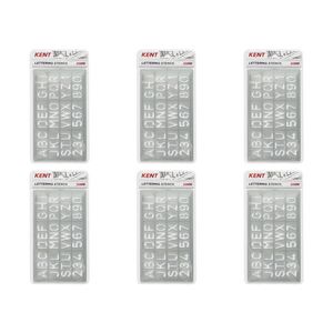 6x Kent Lettering Stencil 20mm Home/school Stationery Technical Drawing/design