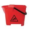 Nisbets Essentials Bucket Red With Handle Cleaning Storage Pail