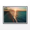 Beach at Sunset, Sky  Print 100% Australian Made 90x60cm  (Poster)