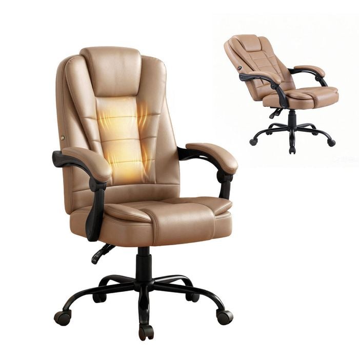 Artiss Massage Office PU Leather Recliner Computer Gaming Chair