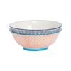 Nicola Spring Patterned Salad & Fruit Ceramic Serving Bowls, 20cm - Set of 2
