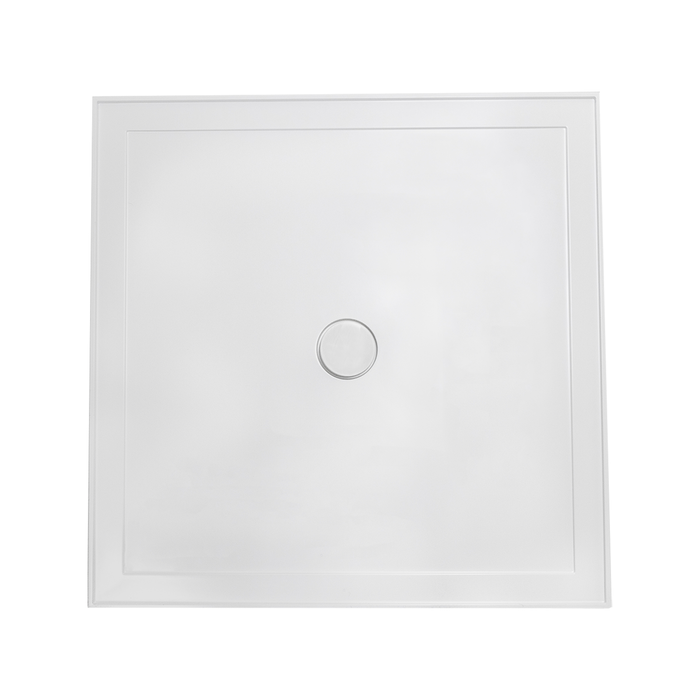 Estilo 900mm x 900mm 4 Lip Centre Rear Outlet Shower Base