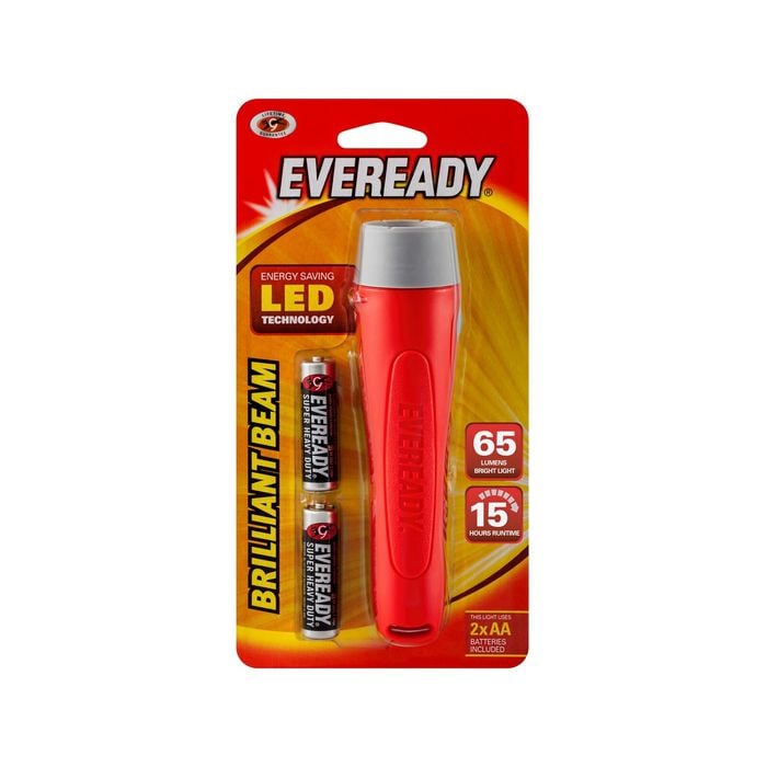 Eveready 65 Lumens Brilliant Beam 2AA Torch
