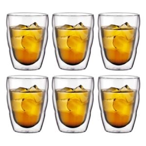 Bodum Pilatus Double Wall 250ml Small Glass 6 Piece Set