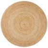 The Rug Connection Gallery Polo Natural Jute 120x120cm - Small Round Handwoven Jute Indoor Rug