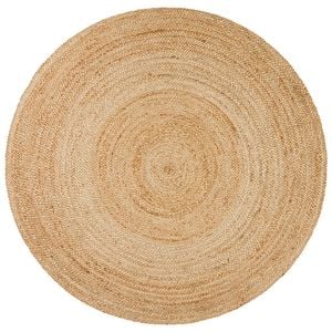 Gallery Polo Natural Jute 120x120cm - Small Round Handwoven Jute Indoor Rug