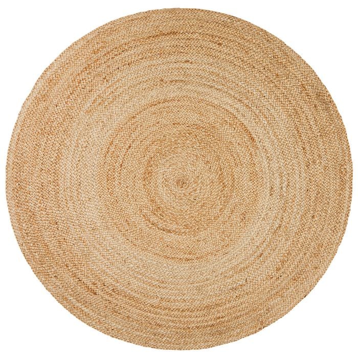 The Rug Connection Gallery Polo Natural Jute 120x120cm - Small Round Handwoven Jute Indoor Rug