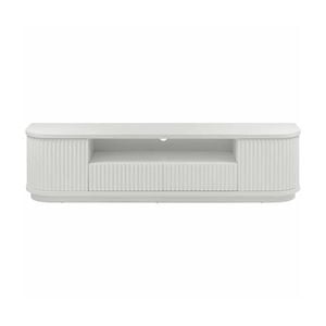 El Nino Flute 200cm Veneer Top ETU Entertainment TV Unit White