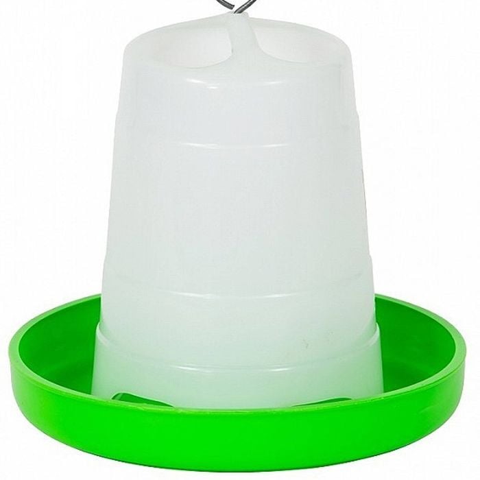 Avione Poultry Green & White Plastic Feeder 1.5kg