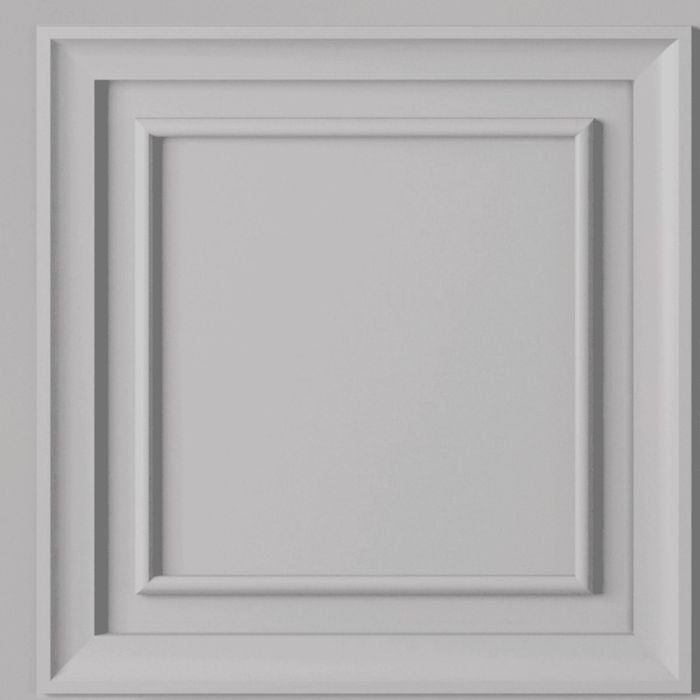 Superfresco Easy 52cm x 10m Grey Wall Panel Wallpaper - 52cm x 10m