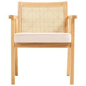 VEVOR Rattan Chairs Beige Upholstered Velvet Accent for Living Room