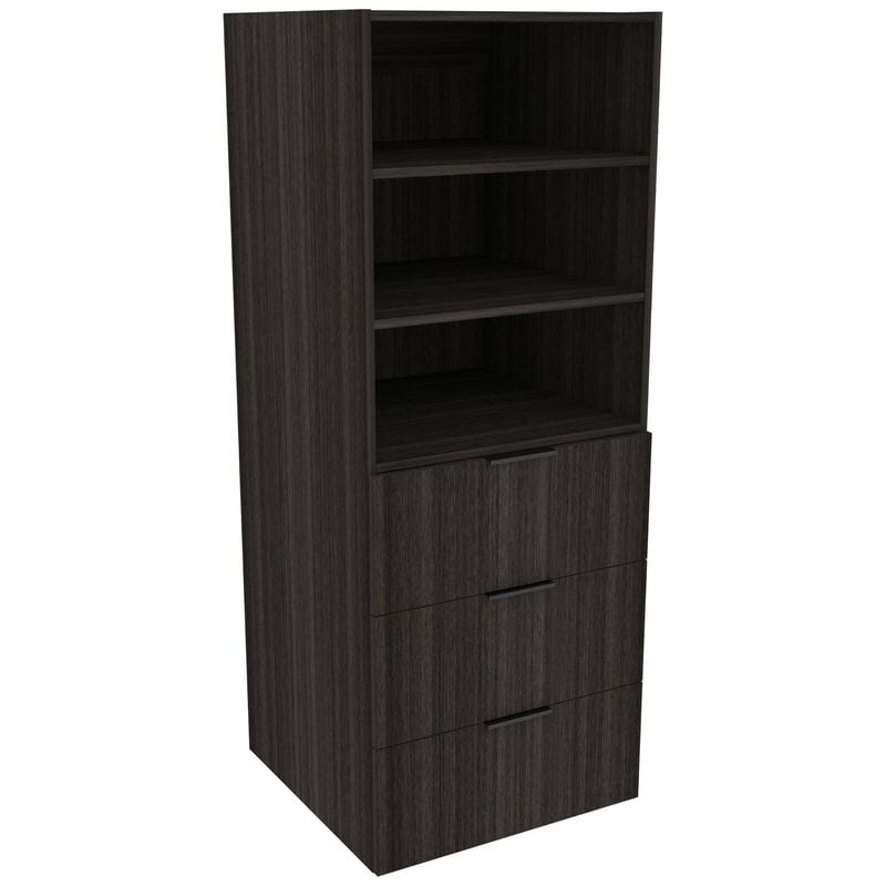 Lugna 1536 x 600 x 580mm Storm Ready to Assemble Robe Insert 2 Shelf 3 Drawer Unit