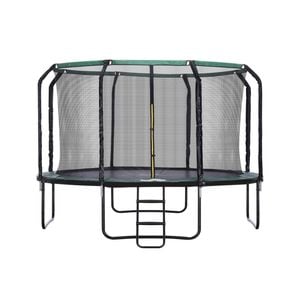 Centra 12FT Round Trampoline  Basketball Set  with Safety Net