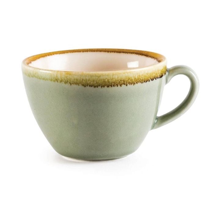 Olympia Coffee Cups Kiln Moss 340ml 12oz Porcelain Pack Of 6