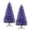 Tinseltown 2PCS LED Christmas Tree 6FT 1.8M Xmas Optic Fibre  Multi Colour 230 Tips