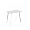 Olg Flare Bar Leaner 4 Leg White Frame White Top L1800mm X W900mm