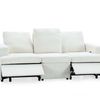 Kurtan Chenille Reclining 3 Seater Sofa - Cream