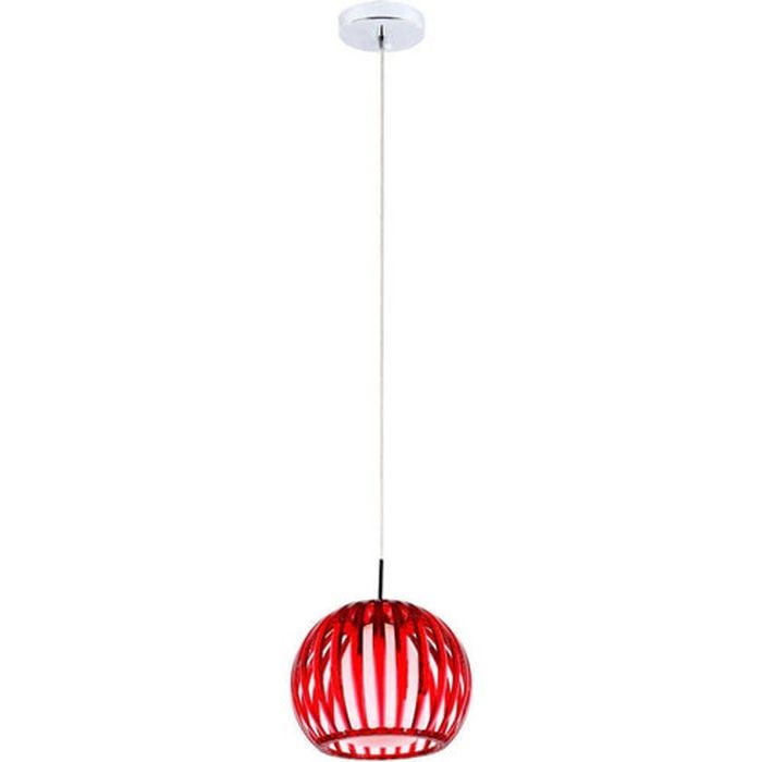 Lupo Red Acrylic & Glass Pendant