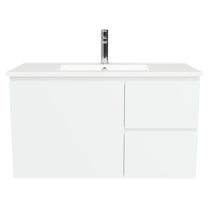 New England Joinery 900mm White Satin Grandeur Vanity