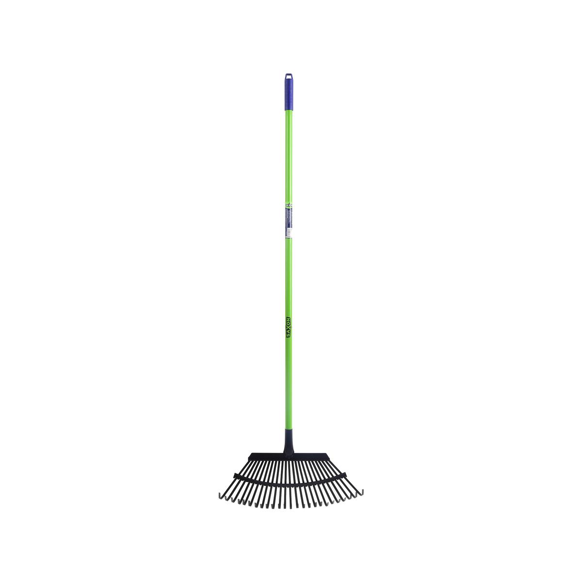 Saxon Fibreglass Long Handle Metal Head Leaf Rake - Bunnings Australia