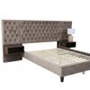 Amara Velvet Bed Frame with Bedside Tables - Double