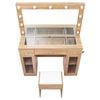 Artiss Dressing Table Charging Station Led Mirror Rgb Wood