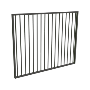 ProtectorAl 1201 - 1500 x 1200mm Woodland Grey Flat Top Aluminium Garden Gate