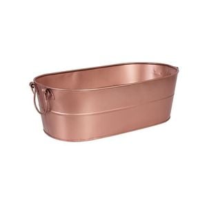 Moda Oval Beverage Tub Satin Copper Look 53x29cm