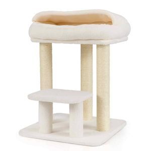 Costway Cat Tree Tower Kitten House Plush Top Perch Bed Jumping Platform