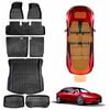 Floor Mats Boot liner for Tesla Model 3 Highland 2023-Onwards  Front Rear Cargo Trunk Kick Mats 8PCS