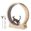 VEVOR 1320mm Cat Exercise Wheel Wooden Board with Detachable Carpet for Training