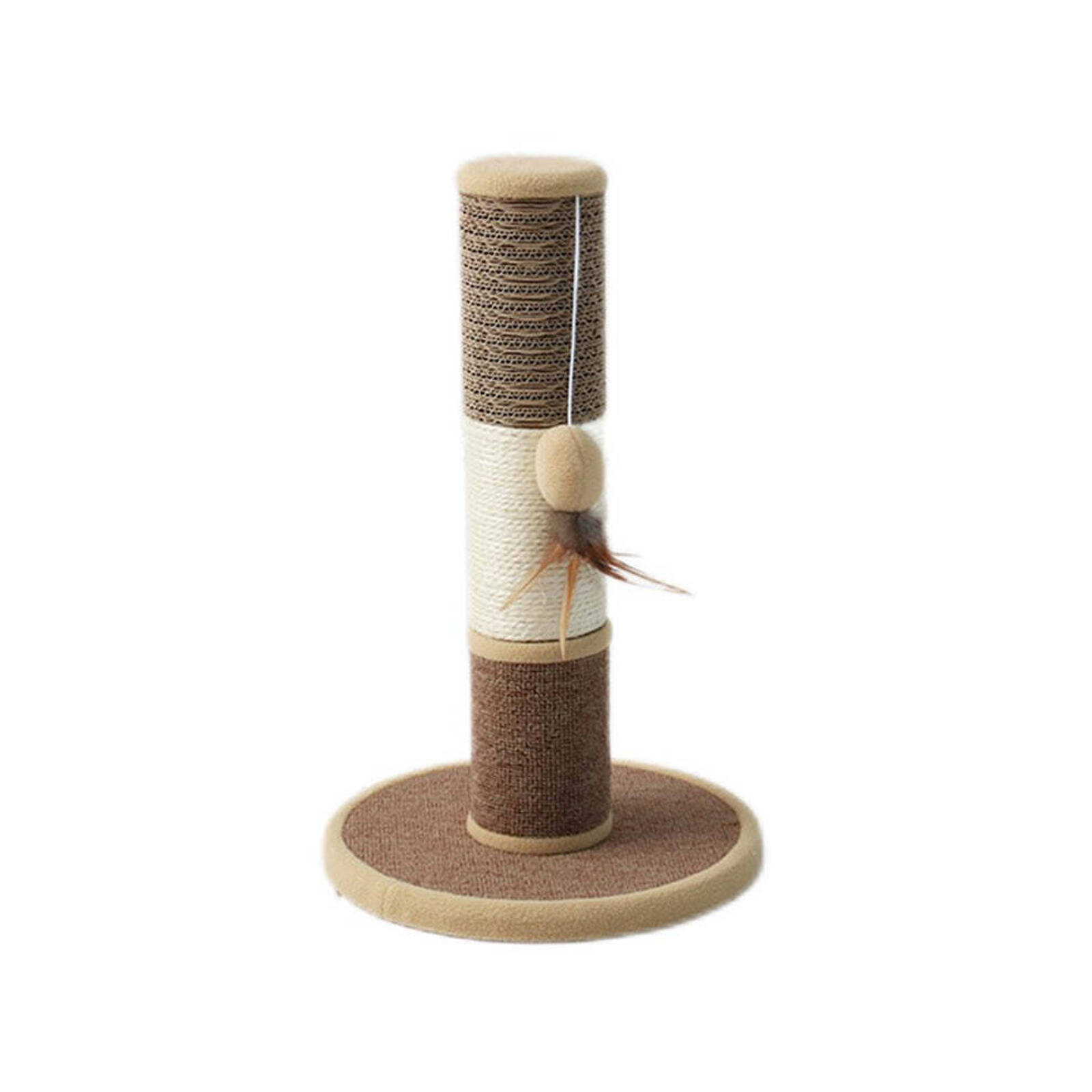 Catio Sisal Pet Cat Scratching Post w/ Hanging Play Toy Bunnings