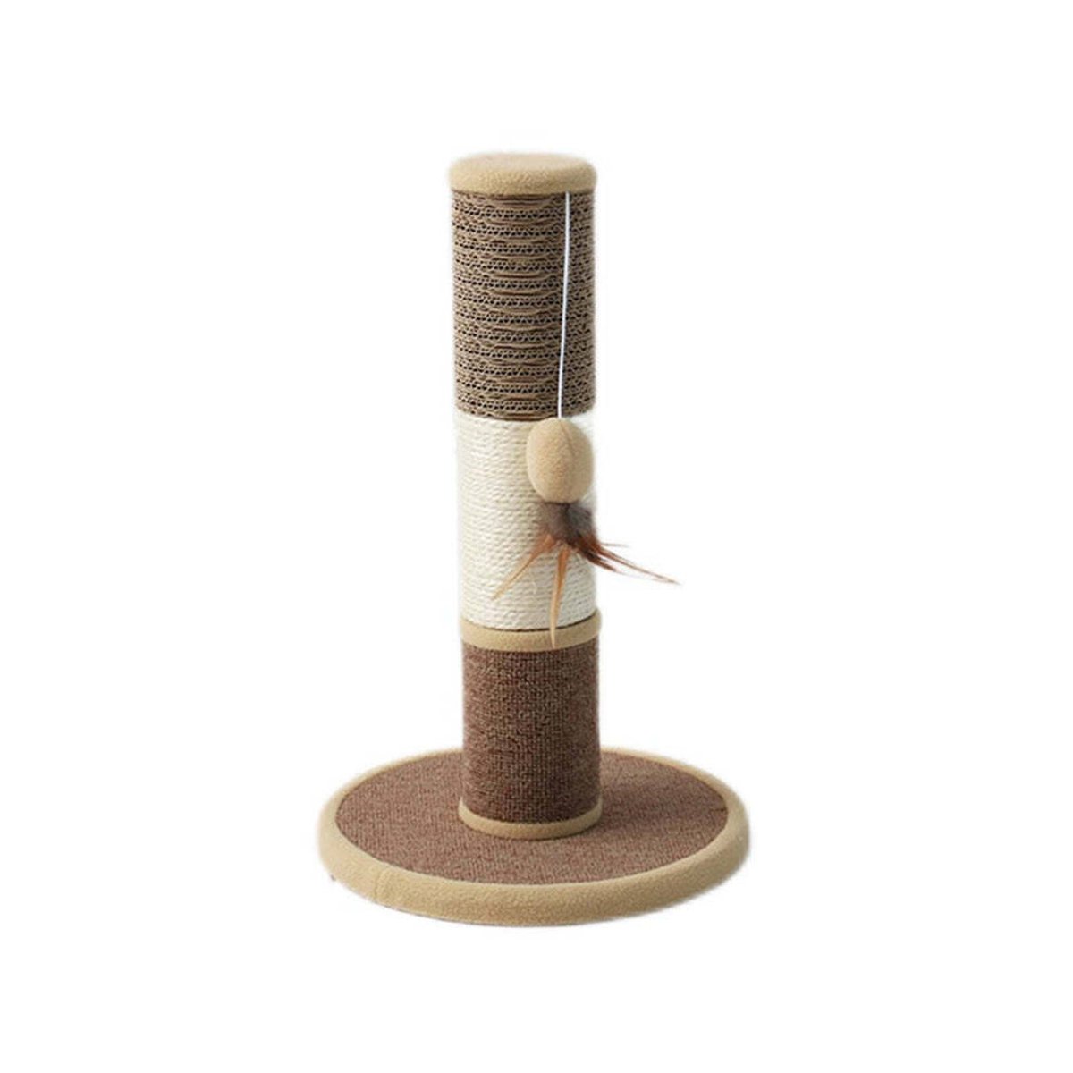 Catio Sisal Pet Cat Scratching Post w/ Hanging Play Toy Bunnings