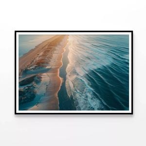 Beach at Sunset View  Print 100% Australian Made 120x90cm  (Poster)