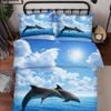 3D Sea Dolphin 199 Bed Pillowcases Quilt Queen Size