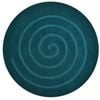 Handmade Contemporary Round Wool Rug-Turquoise-160x160cm